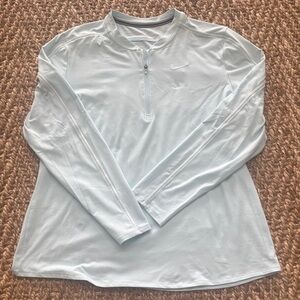 Nike Women Dri Fit 1/4 Zip Long Sleeve Performance Top